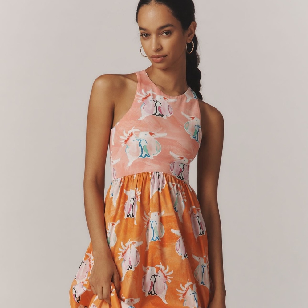 Anthropologie Rachel Antonoff cockatoo dress medium NWT